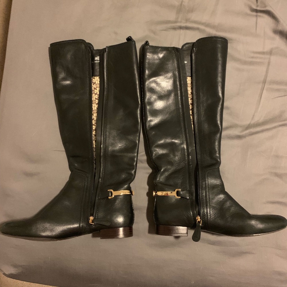 Tory Burch Black Jess Riding Boots (8)